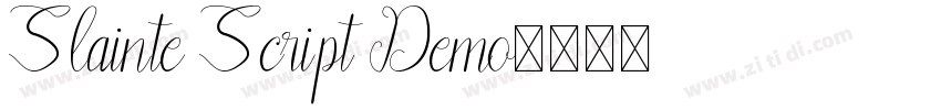 Slainte Script Demo字体转换